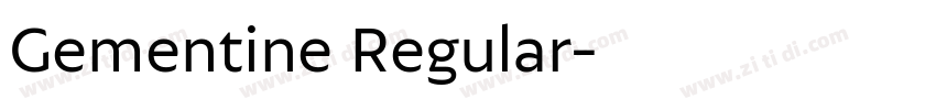 Gementine Regular字体转换